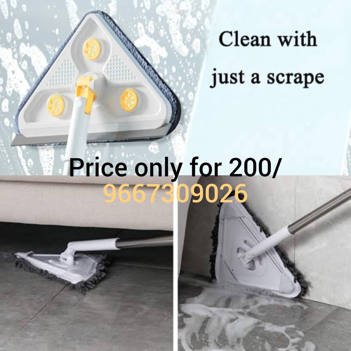 Triangle size mop cleaner 