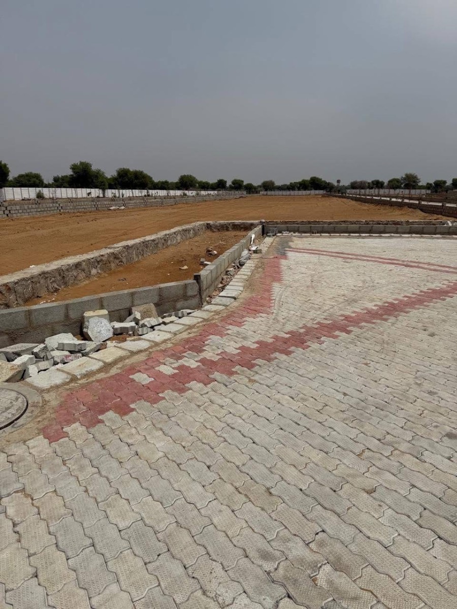 Farmhouse plot in fully developed gated township