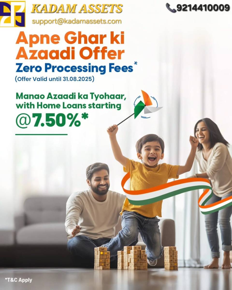 "Grab the Azaadi Home Loan Offer – 7.50% Interest Only!"*