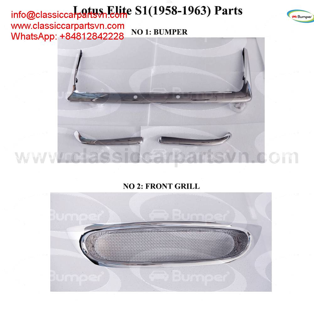 Lotus Elite S1 (1958-1963) a front grille and bumper 